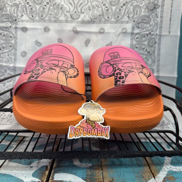 Skechers Snoop Dog Bombay Ape Bombay Pop Slides Sz. 9 Pink/Orange 251090 main image 7